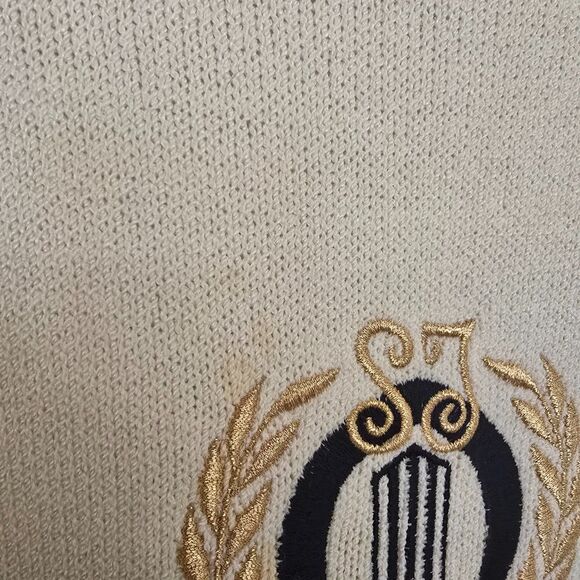 St John Collection by Marie Gray Sz Large Nautical Sweater - Picture 6 of 8